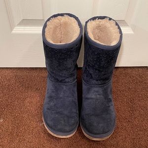 Blue UGGS “Perforated Flora”